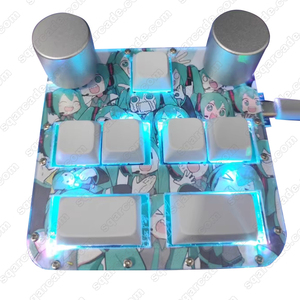 SDVX mini RGB gaming controller arcade console mini tastiera per joystick musica rhythm games controller - Product Image 4