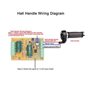 DC 6.5-50V 380W BLDC trifase DC Brushless Controller PWM senza Hall Sensor Hall Motor Control Driver Board - Product Image 2