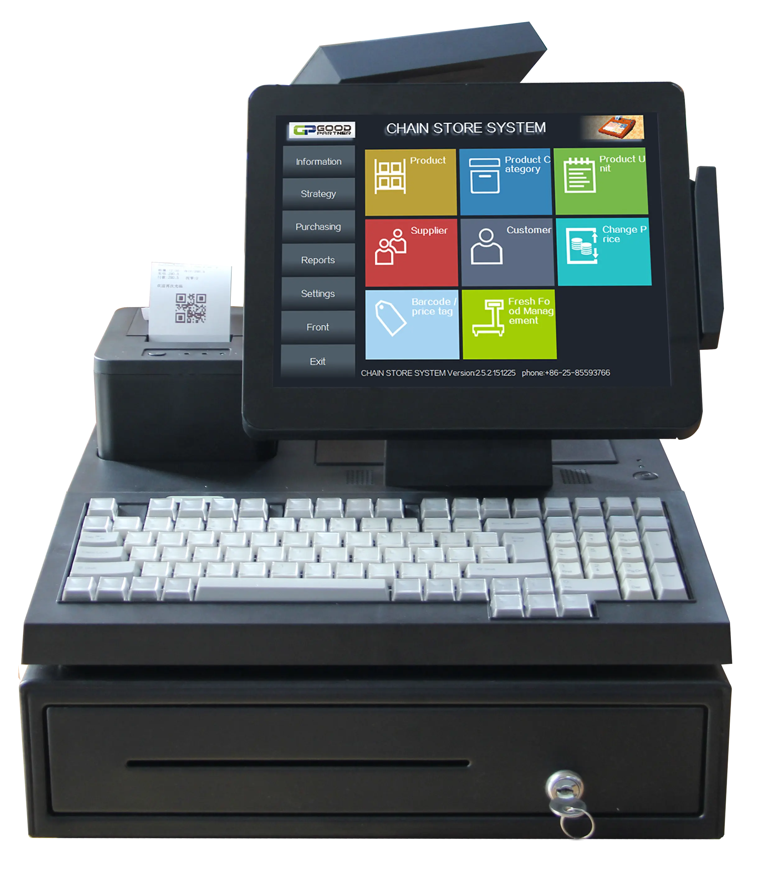 POS System Machine Wi-Fi All in One Payment Terminal USB Point of Sale Machine supports Win Android