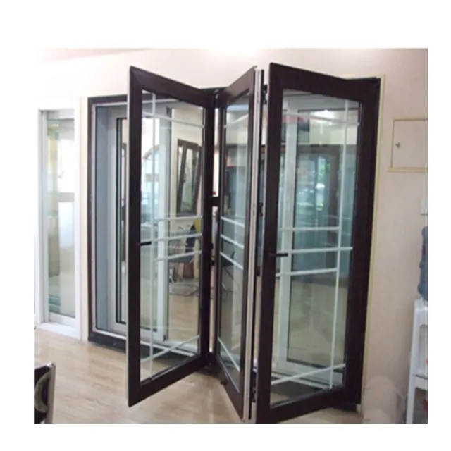 UPVC porte pliante avec quincaillerie ROTO