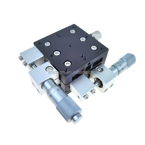 Nuevo 40*40mm Ajuste de precisión XY Cojinete de rodillos cruzados de dos ejes Mesa deslizante manual para etapas de traducción lineal manual - Product Image 5