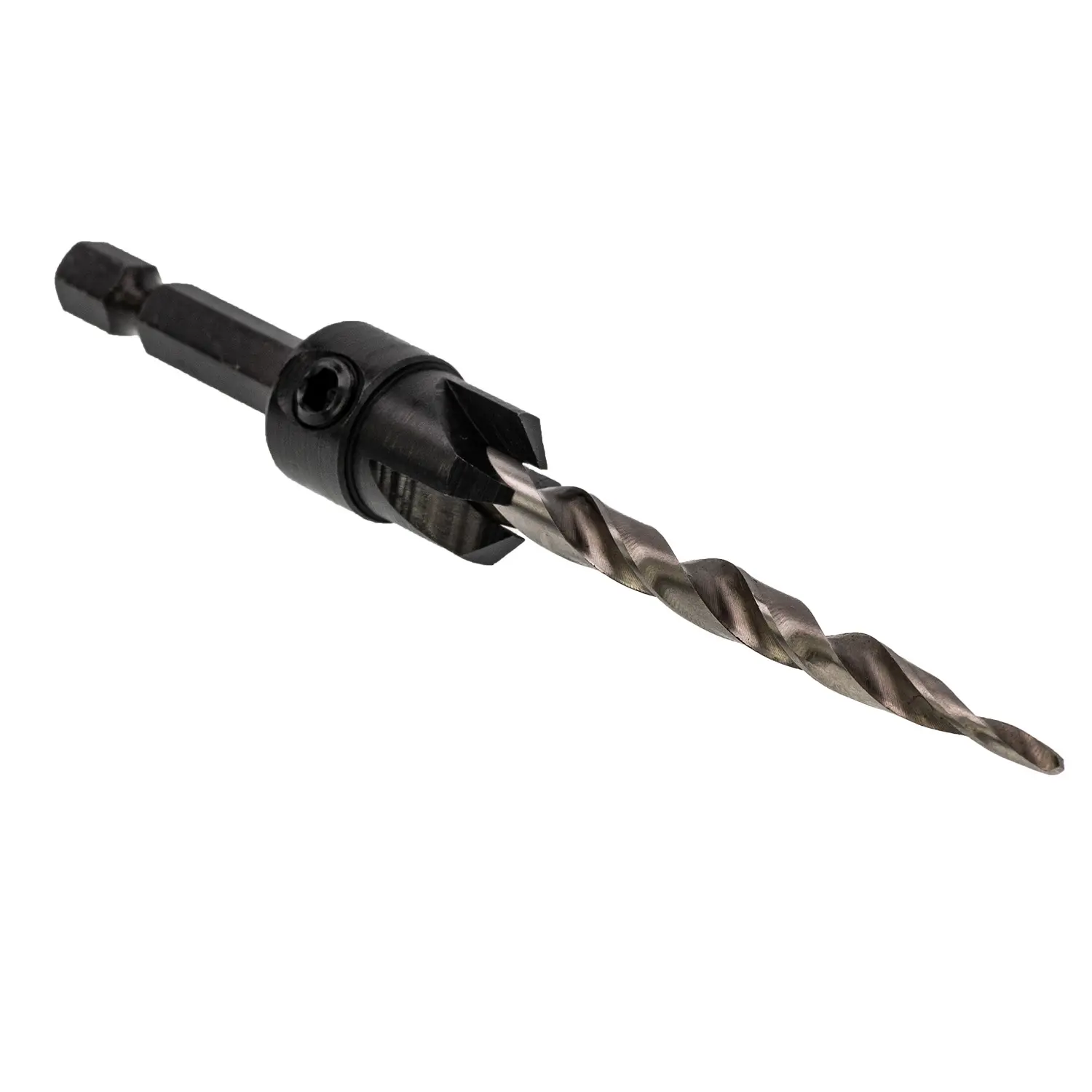 BOMI BMV-7 Hot Sale Din338 Hss Taper Point Drill Bit with countersink for Wood Work Drilling