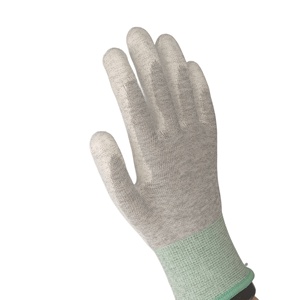 OEM mevcut laboratuvar ekipmanları taşıma için PU avuç içi Fit ESD anti-statik eldiven - Product Image 6