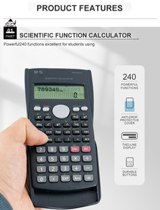 M & G macchina per il calcolo economico 240 funzioni 12 cifre forniture scolastiche per ufficio 991ES calcolatrice scientifica portatile - Product Image 3