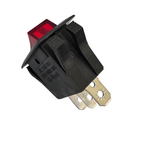 32*16.9mm 3 Pin güç anahtarı açma-kapama 16A 250V 20A 125V kırmızı gösterge ışığı Rocker anahtarı ile iki mod kontrolü - Product Image 4
