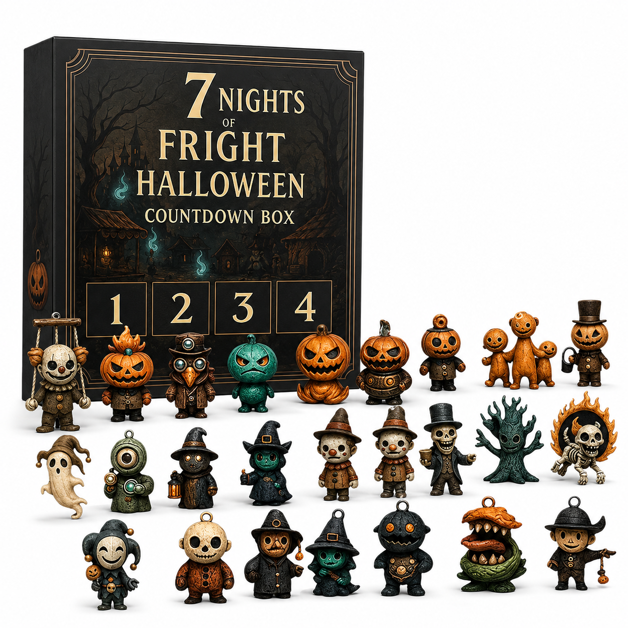 Caja sorpresa de terror de 7 noches.