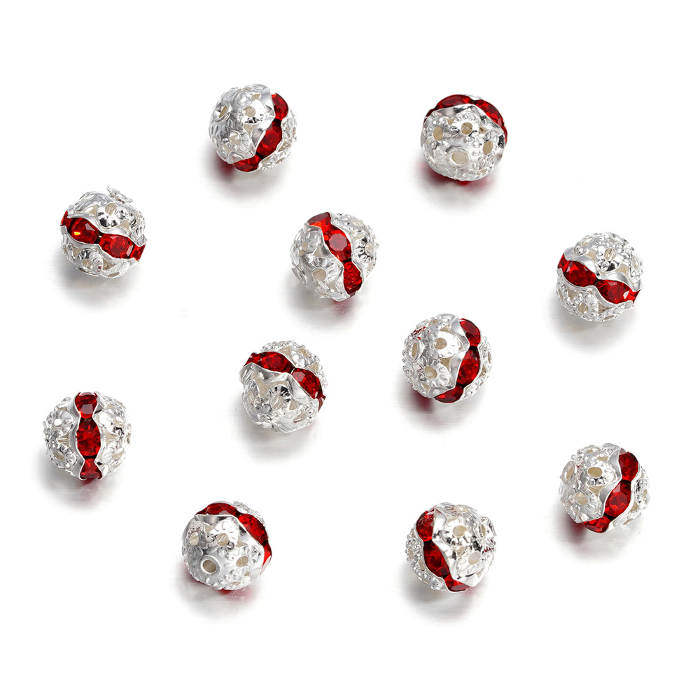 Silver and bright red