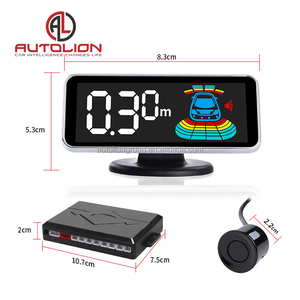 Sensor de aparcamiento para coche, detector de radar de marcha atrás automático, pantalla lcd, sistema de aparcamiento, 4 Uds. - Product Image 3