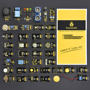 Keyestudio 37 Módulo de Sensor en 1 Caja Kit de Aprendizaje Nuevo Sensor Starter V2.0 Kit para Arduino Sin Placa Base
