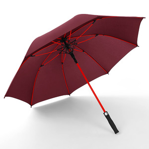 27英寸8k纯色防风高尔夫雨伞，带定制标志印花，准备从中国工厂发货 - Product Image 6