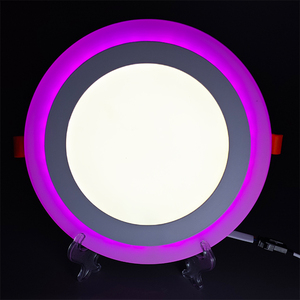 Çift çift üç renkli panel küçük LED tavan kırmızı yeşil mavi ışık ultra ince çift renkli led panel ışığı downlight - Product Image 6