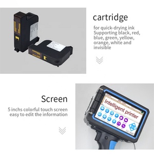 Stampante a getto di inchiostro tenuta in mano portatile per codice a barre QR fabbricazione 12.7mm data tenuta in mano tubo di plastica della tazza del metallo - Product Image 4