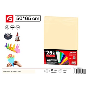 Cartón Color Crema 50X65 Cm-para Expositores Artesanales 8436539065968 - Product Image 1