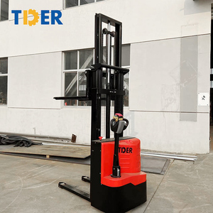 TDERパレットスタッカー電気負荷容量1.5トン2トンリフトフォークリフトスタッカーオプション1.6m 2m <span class=keywords><strong>3m</strong></span>リフト高さ