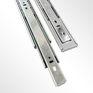 GOOD & E-Shining Teleskopkanal-Schubladen führung 35mm Industrial 3-fach Voll auszug Soft Close Kugellager Schubladen führungen - Product Image 1