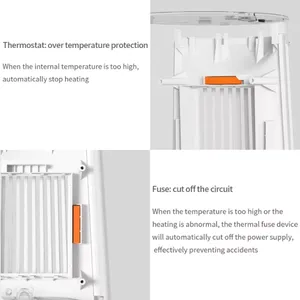 ファンカウンタートップミニルームPTCセラミック電気ファンヒーター用高速パワーウォーマーXiaomi電気デスクトップヒーター用 - Product Image 6