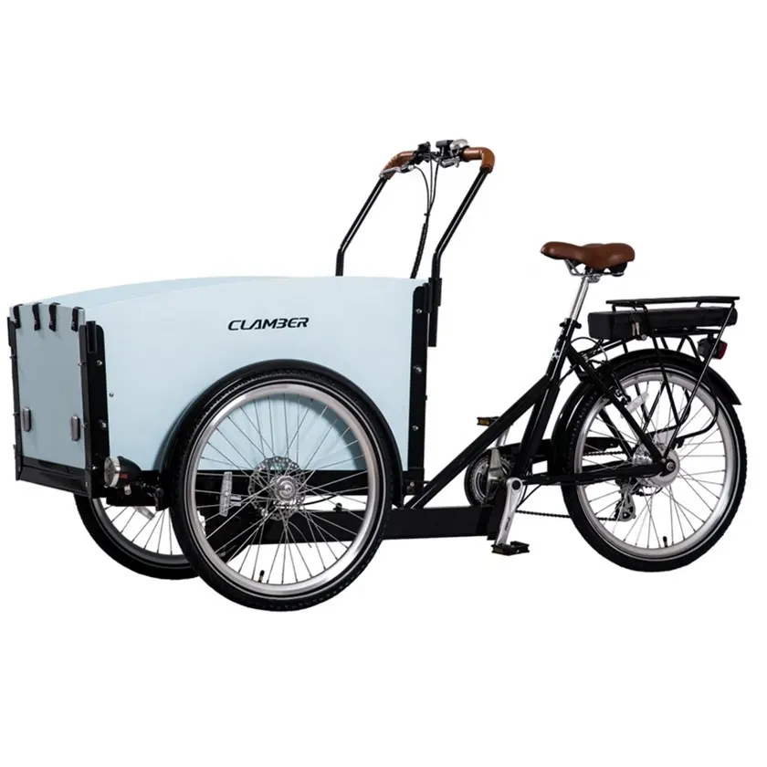 Лидер продаж, трехколесный Электрический грузовой трехколесный велосипед, 24-дюймовый велосипед, товары для взрослых, электронный грузовой прицеп