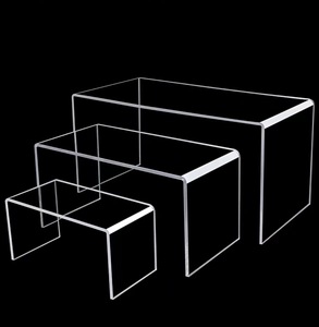 Tùy chỉnh thiết kế máy tính để bàn <span class=keywords><strong>Acrylic</strong></span> U hình dạng hiển thị biển quảng cáo và kệ - Product Image 2