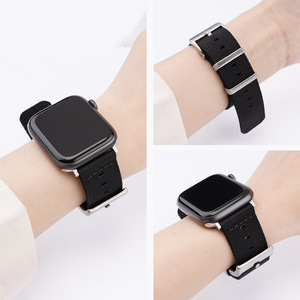 Apple iWatch serisi için naylon saat kayışı düz renk değiştirme akıllı saat sapanlar bantları 9 8 7 6 5 4 - Product Image 5