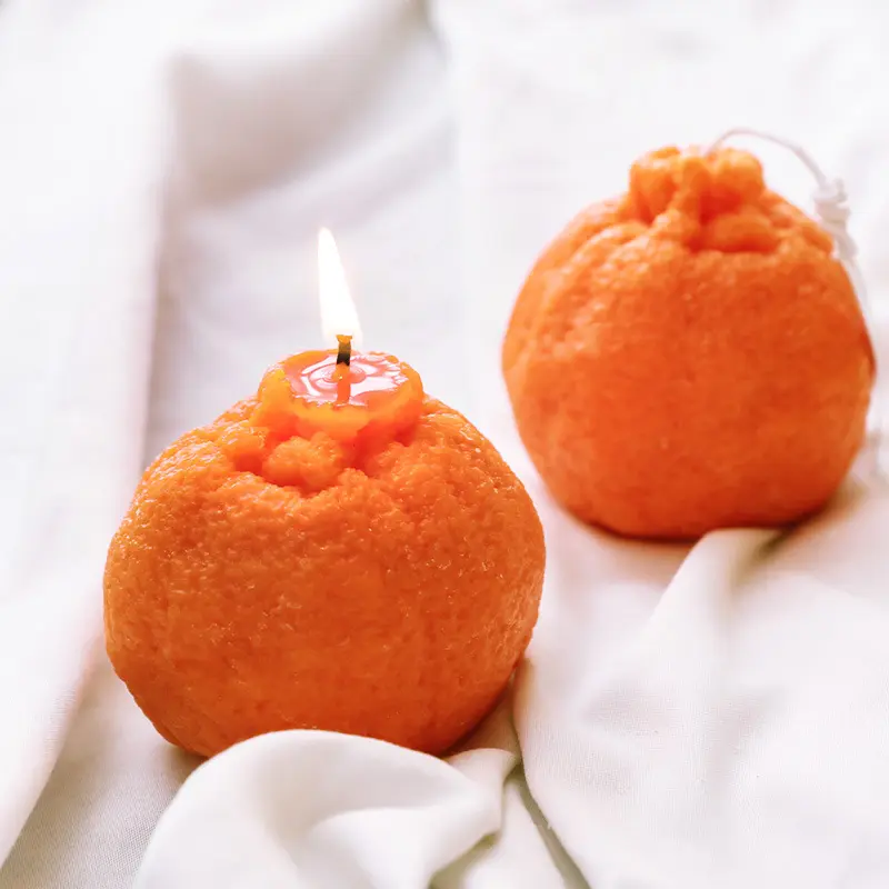 B-3080 aromaterapia vela yeso naranja hecha a mano molde de silicona para velas para tarta jabón chocolate molde de silicona