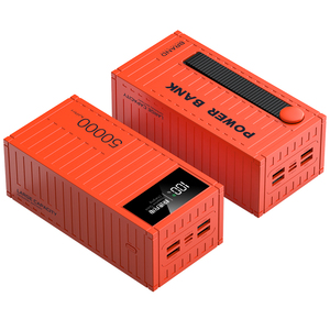 5つのデバイスを充電4USB2Type-C出力66W急速充電コンテナパワーバンク織りストラップLEDディスプレイパワーバンク50000mAh - Product Image 2