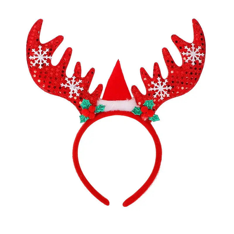 Banda para el cabello de moda hecha a mano Navidad BuckleTree sombrero muñeco de nieve botas de alce decoración de Navidad Animal occidental sin níquel EL23056