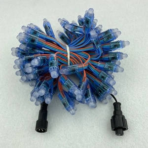 Individually Addressable 50pcs/Set Digital RGB <strong>LED</strong> Pixel Light <strong>Bullet</strong> 12mm Diffused Ws2811 - Product Image 1