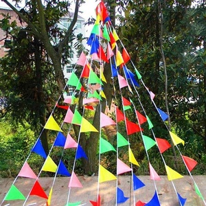 Barato pequeño MOQ personalizado de decoración Banner bandera fiesta banderín - Product Image 1
