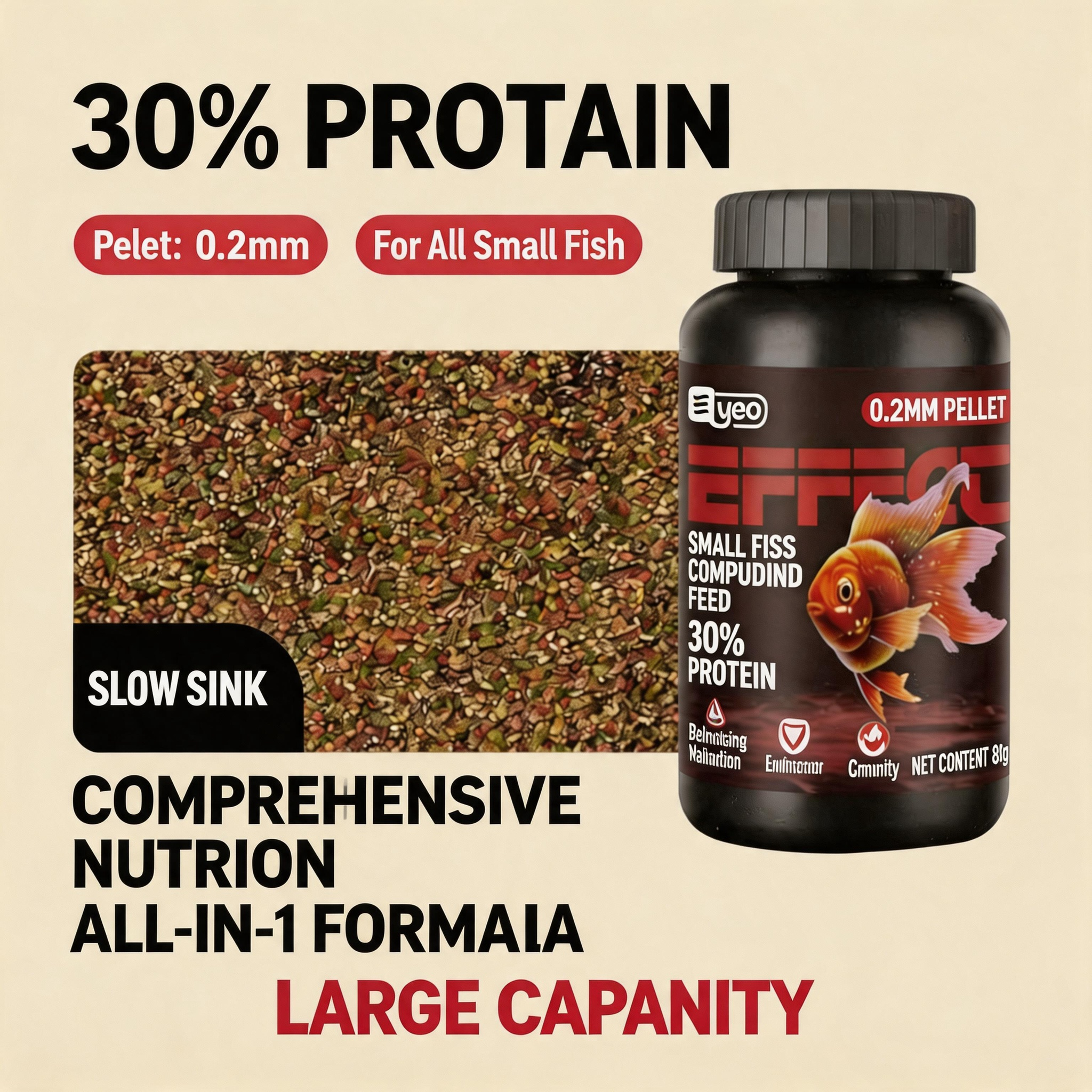 Small Fish Feed All-in one