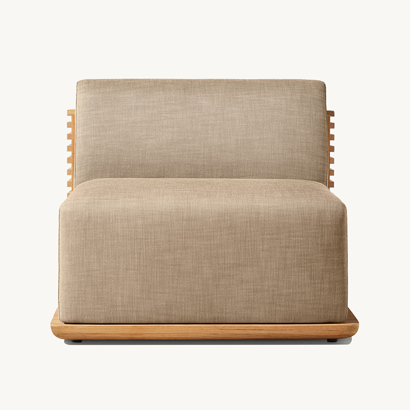 Armless sofa