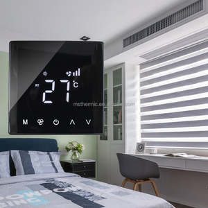 Легкая установка цифровой экран катушки вентилятора термостат ABS HVAC система температурного контроллера с еженедельным программированием - Product Image 2