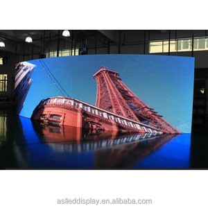 หน้าจอแสดงผลวิดีโอ LED ทรงกลม LED P6โค้ง360องศาแบบ Muenled