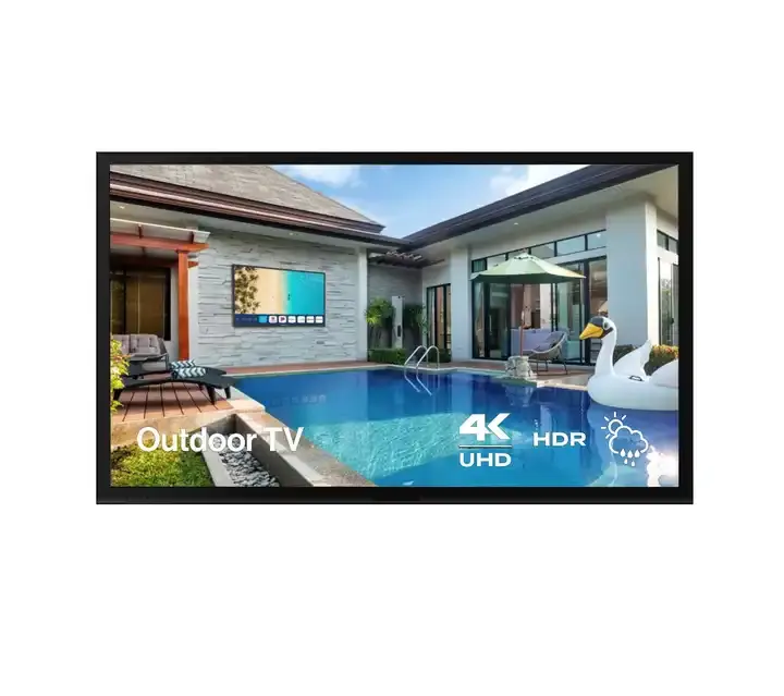 Soulaca 43 pulgadas webOS Patio exterior TV exterior Ultra HD 4K Impermeable Alto brillo TV legible por el sol