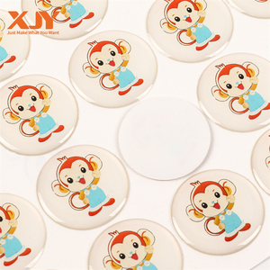 XJY Adhesive Waterproof Holographic <strong>Sticker</strong> Anime Vsco Clean PVC Business Label UV Printing Custom Logo Die Cut Vinyl <strong>Stickers</strong> - Product Image 3