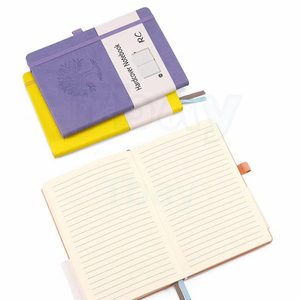 Bloc de notas de bolsillo personalizado con logotipo académico A5, diario de cuero PU, cuaderno de notas, planificador de tapa dura personalizado - Product Image 1