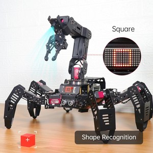 Robot Smart Robot SpiderPi Pro Hexapod con braccio robotico AI alimentato da tavola per Raspberry Pi 4B 4GB - Product Image 4