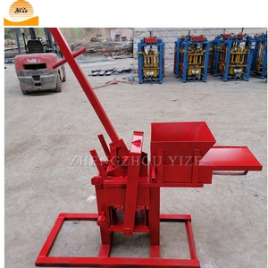 Manuel birbirine kırmızı kil çamur tuğla blok yapma makinesi toprak kil tuğla blok yapma makinesi - Product Image 4