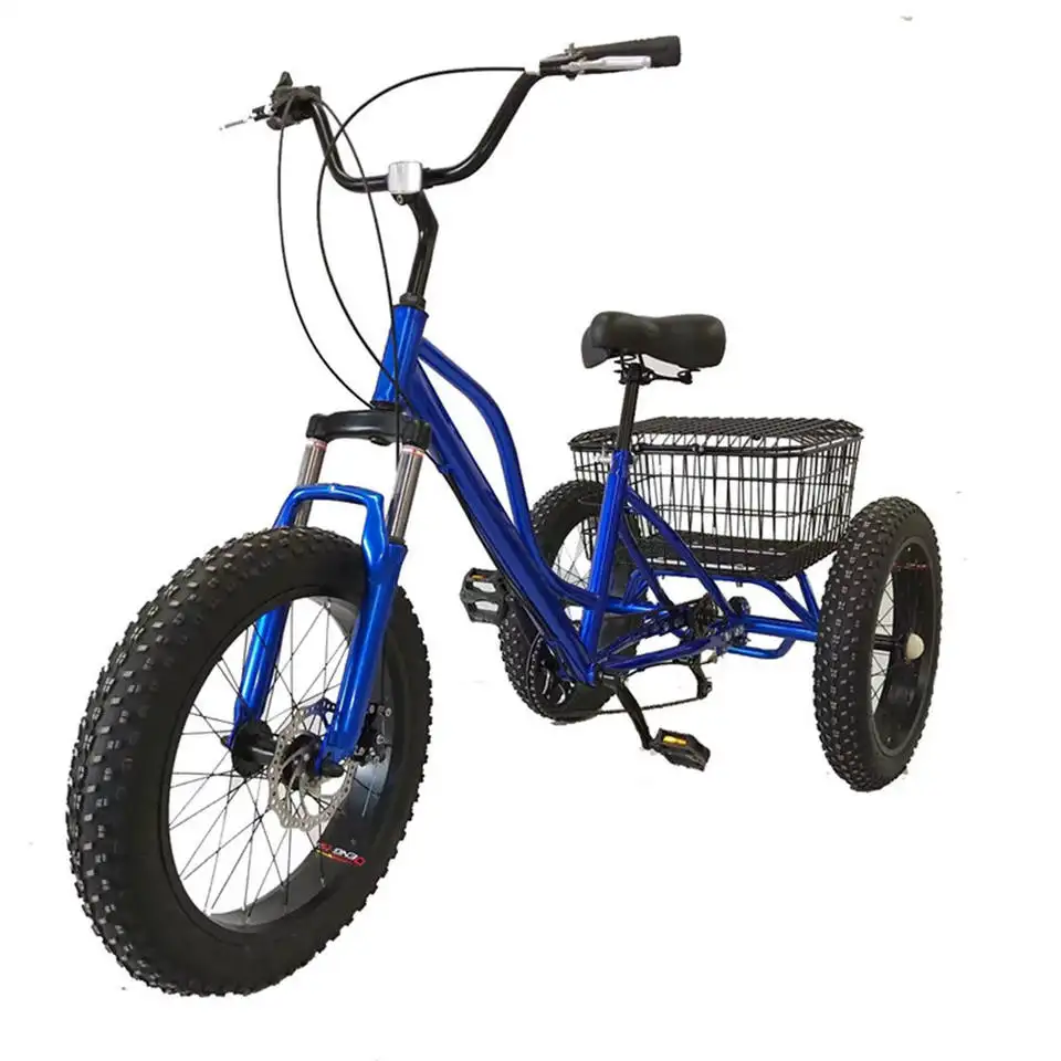 Large wheel full fat adult trike for sale 3 wheel bike adults tricycle