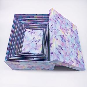 Customized Size Paper Packaging <strong>Boxes</strong> With Heaven and Earth <strong>Covers</strong> Free Sample for 10 Sets of <strong>Cloth</strong> Storage - Product Image 3