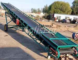 Cinta transportadora móvil de goma de velocidad ajustable de alta calidad para descarga de carga de camiones para plantas de fabricación - Product Image 5