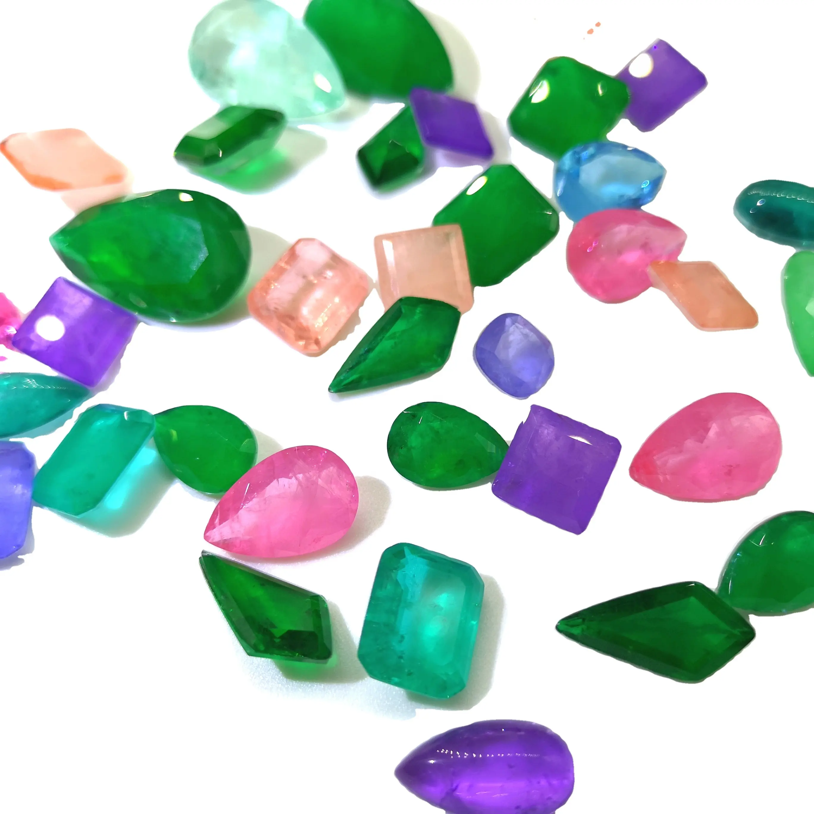 RTS-GEMA sintética suelta para conjuntos de joyería, cristal de alta calidad, al por mayor, accesorios para joyería