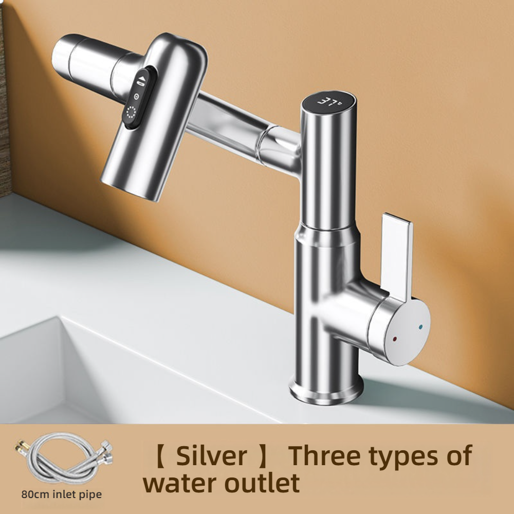 Electroplated Silver - Digital Display (Single Faucet)