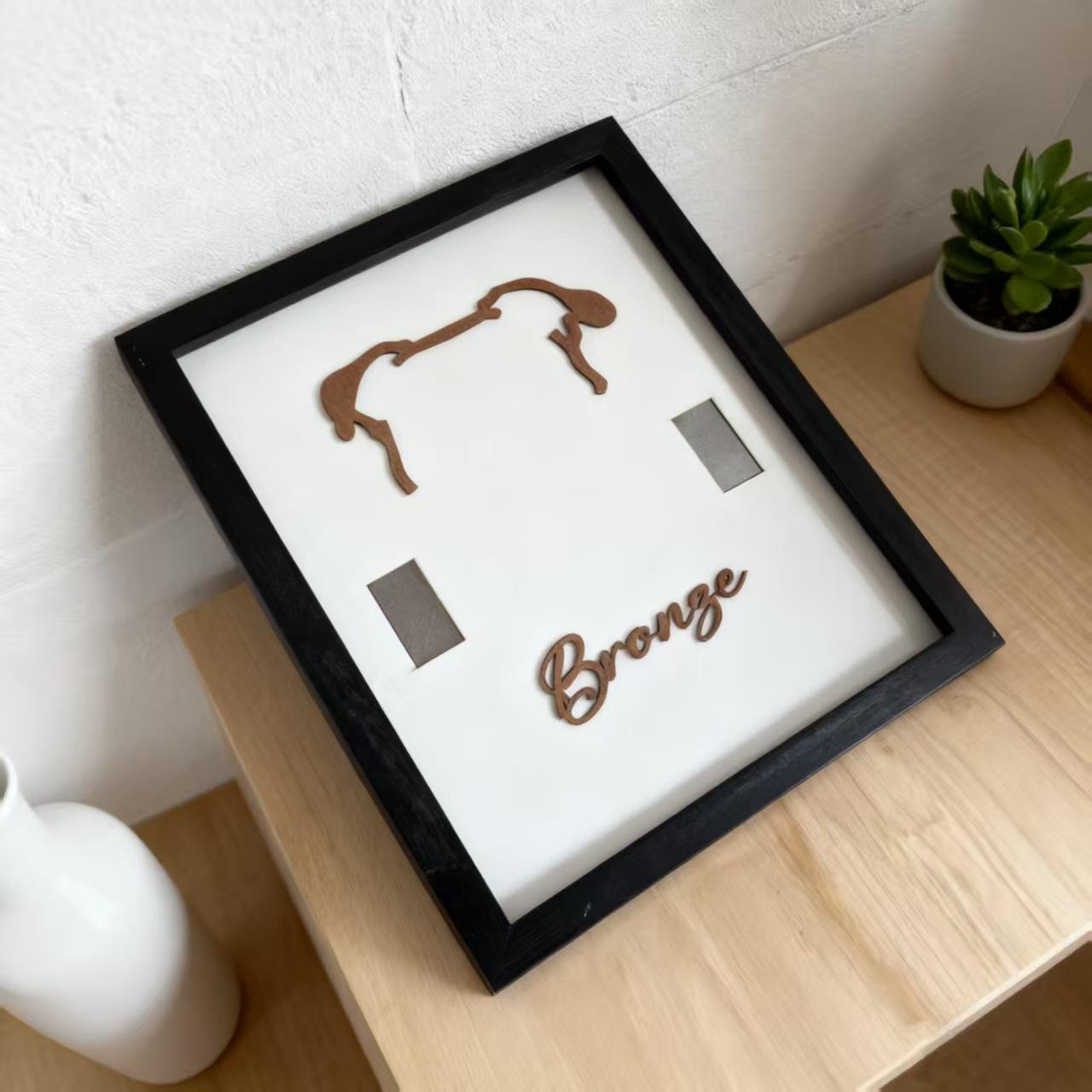 Cadre photo noir uniquement, sans collier de support