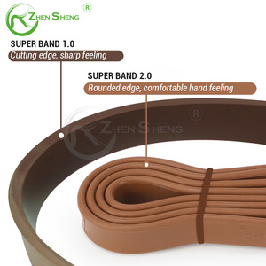 Zhensheng OEM <strong>Elastic</strong> pink Gym Exercise Customized logo Resistance Band