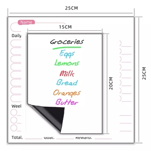 Factory Magnetic Magnet Fridge Planner, <strong>Custom</strong> Printing Chore Chart, Magnetic Calendar Board <strong>Notepad</strong> Whiteboard for Fridge - Product Image 3