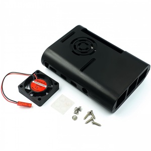 Für Raspberry Pi 4 Neu! Pi Box ABS-Gehäuse mit Lüfter modul für Raspberry Pi 4B 3-teiliger Kühlkörper aus reinem Aluminium