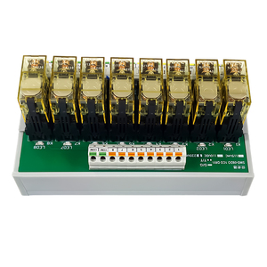 Módulo de relé de salida Digital de 8 canales Módulo de relé de potencia de enchufe de 220VAC Módulo de relé de bloque de terminales de enchufe de resorte - Product Image 1