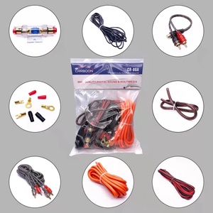AF Power Cable <strong>Wire</strong> Car Audio <strong>RCA</strong> Wiring Amplifier Subwoofer <strong>Speaker</strong> Installation Kit 8GA Under Sear Subwoofer - Product Image 3
