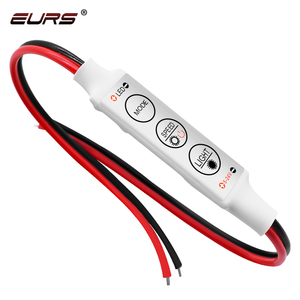 EURS 5v tek renkli RGB ışık ile mini 3-key denetleyici 12V 24V renkli LED ışık çubuğu dört frekans hattı anahtarı - Product Image 1
