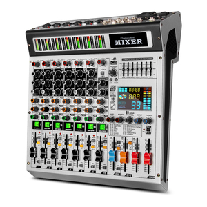 Consola mezcladora profesional de 8 canales Tarjeta de sonido Interfaz de grabación Mezclador de audio - Product Image 6